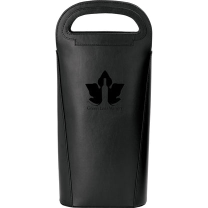 N/A Gioia II Leather Double Wine Carrier