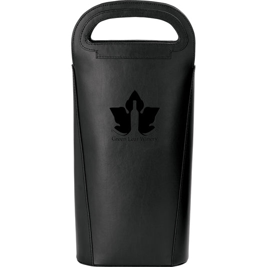 N/A Gioia II Leather Double Wine Carrier