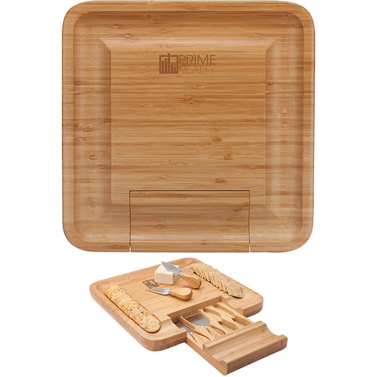 N/A Lorenzi 4-Piece Bamboo Cheese Tray