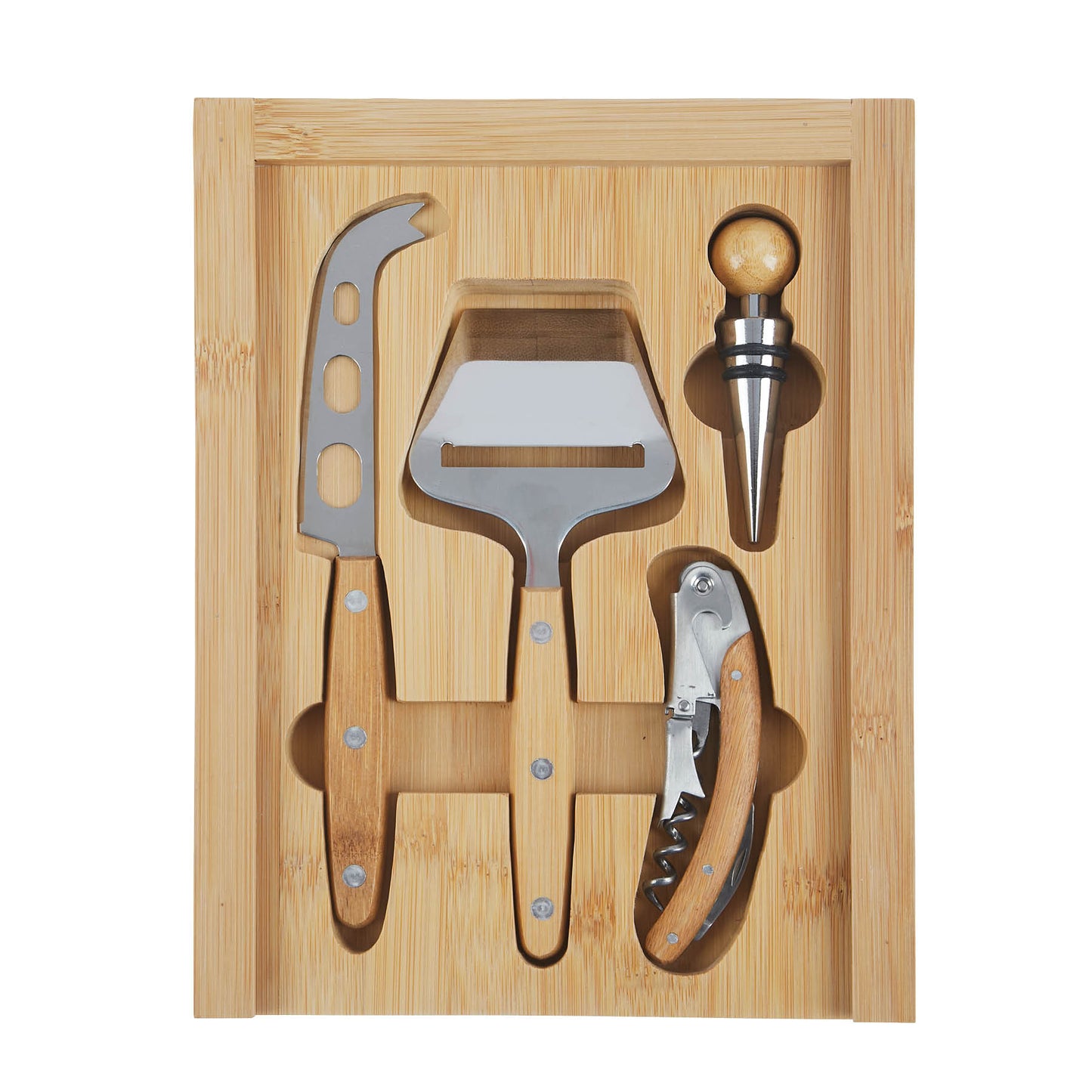Laurelwood 4pc Cheese & Wine Tool Set