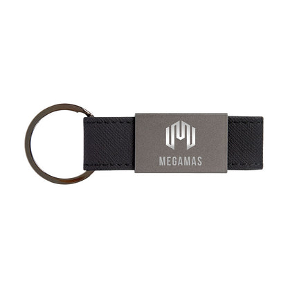Boyd Aluminum & Leatherette Keyring