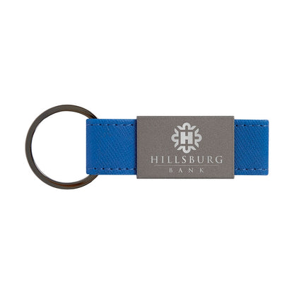 Boyd Aluminum & Leatherette Keyring