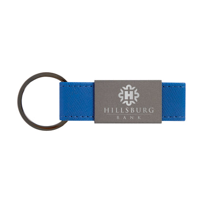 Boyd Aluminum & Leatherette Keyring