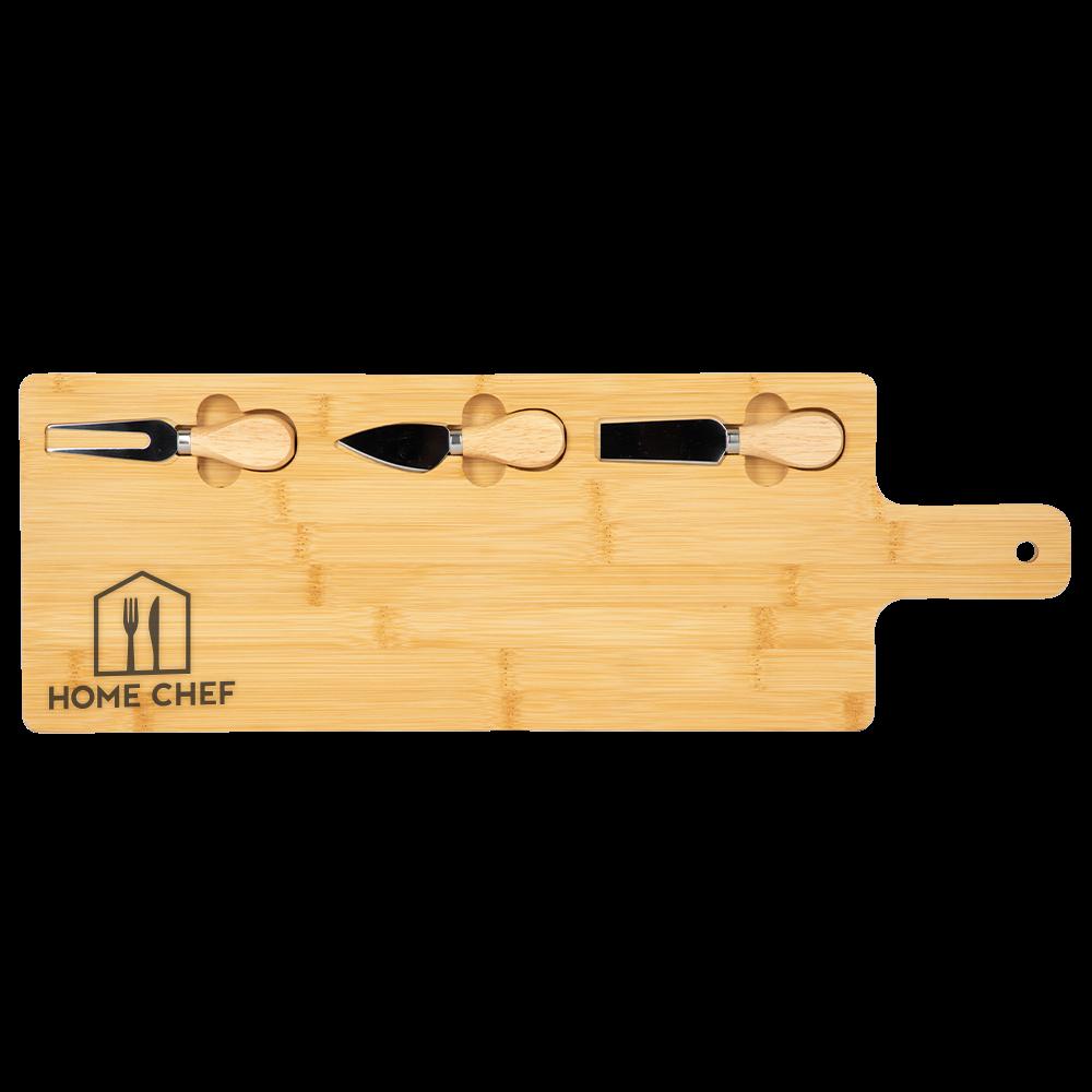 Long Charcuterie Board w/ Utensils