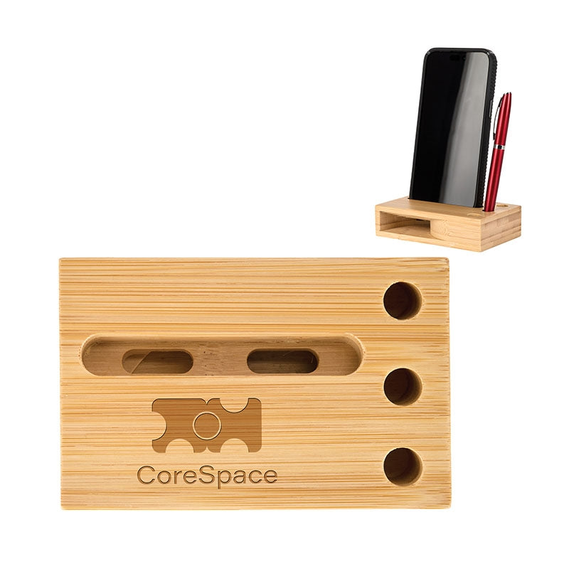 N/A Allegra Bamboo Phone Stand & Amplifier