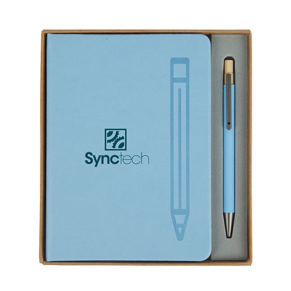 Manhattan II Gift Set w/ Magnetic Journal & Recycled Pen