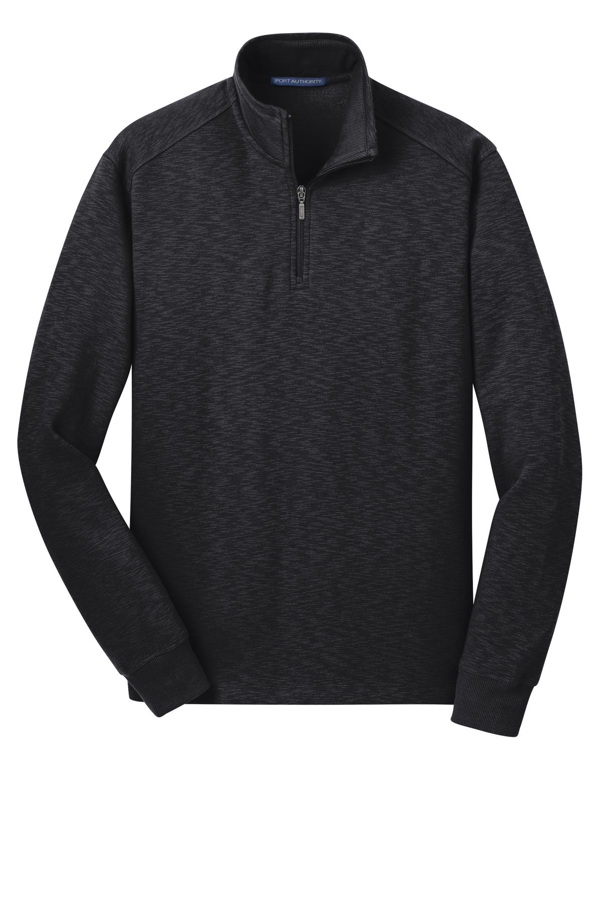 Port Authority Slub Fleece 1/4-Zip Pullover. F295