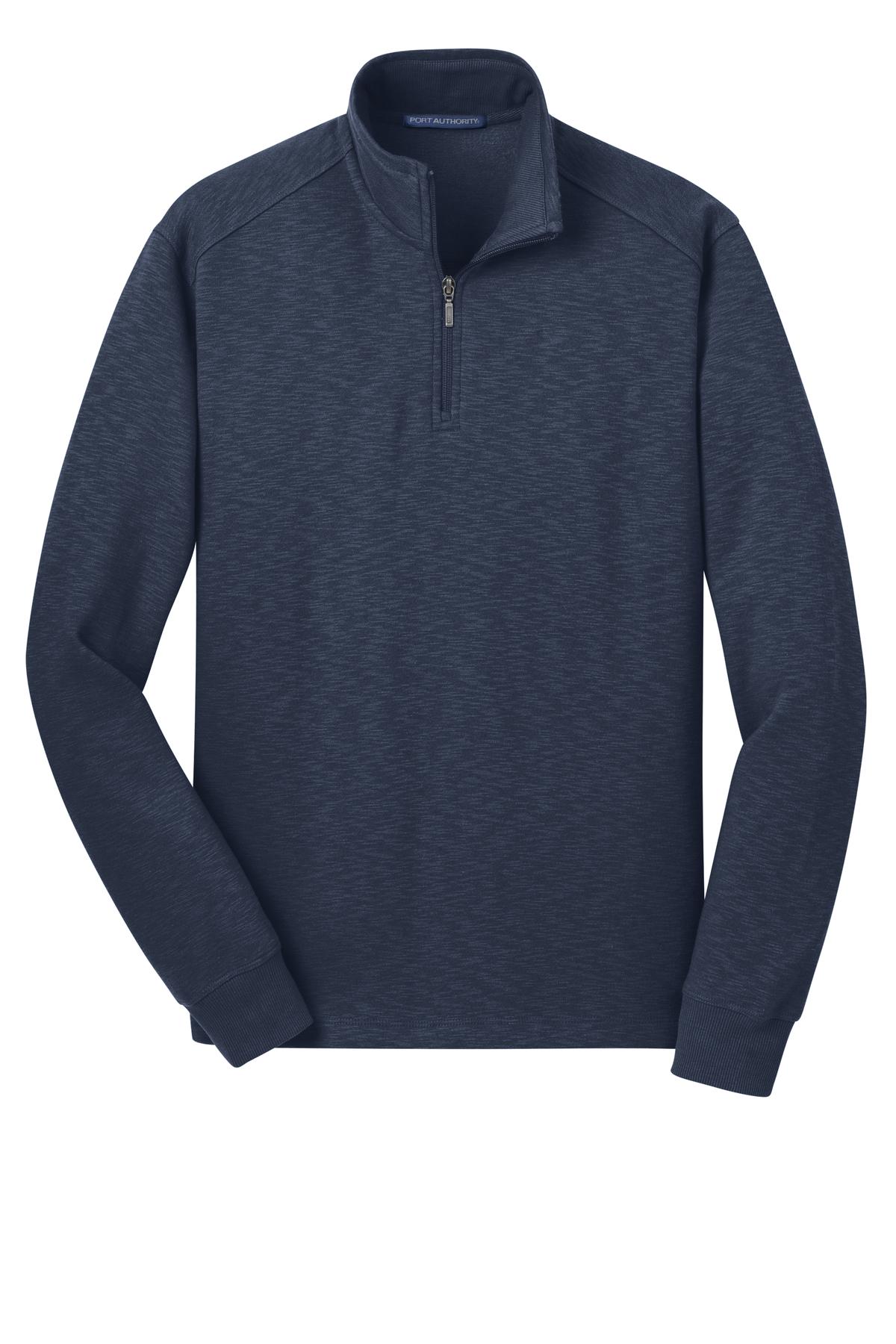 Port Authority Slub Fleece 1/4-Zip Pullover. F295