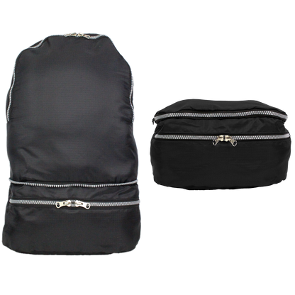 Black Recycled 2-in-1 Backpack & Waist Pack