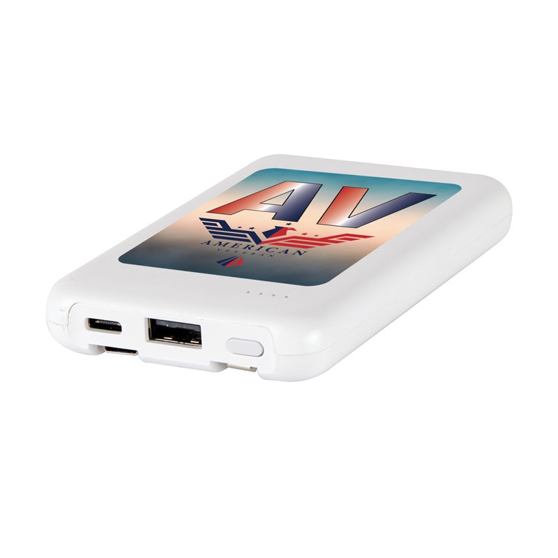 White Sigma 5000mAh UL Listed Power Bank