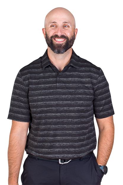 Black/Heather Greg Norman LAB Stripe Polo  - S