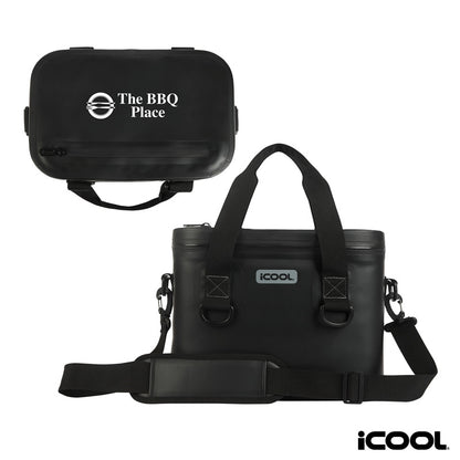 Black iCOOL® Teton 8-Can Waterproof Cooler