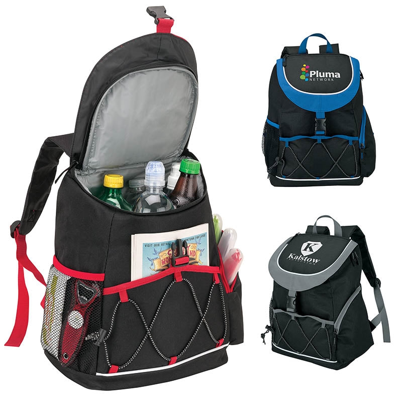 N/A Adelene PEVA Lined Backpack Cooler