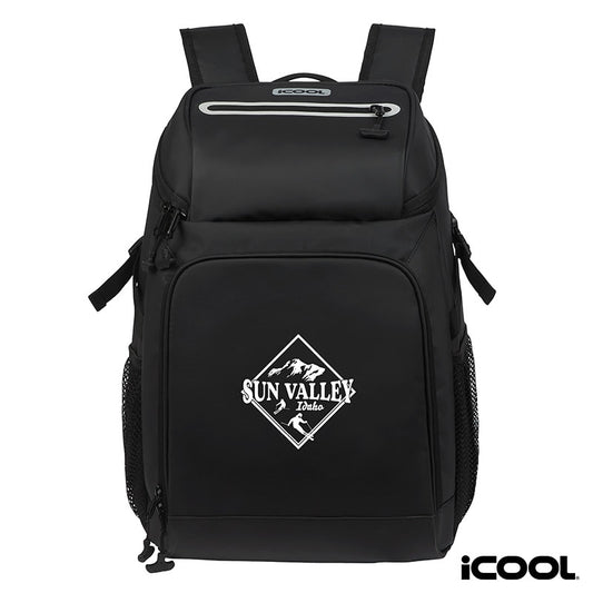 Black iCOOL® Vail 20-Can Cooler Backpack