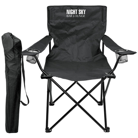 Black Point Loma Folding Event Chair with Carrying Bag