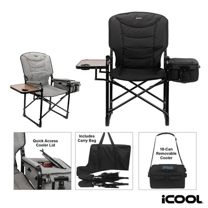 N/A iCOOL Twin Peaks Deluxe Camping Chair With 18-Can Cooler