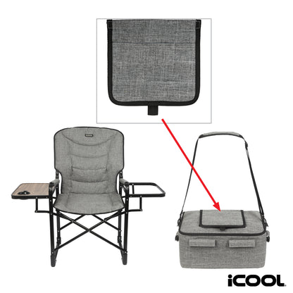 iCOOL Twin Peaks Deluxe Camping Chair With 18-Can Cooler