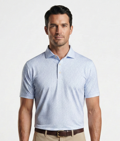 Peter Millar Men's Paper Plane Performance Jersey Polo