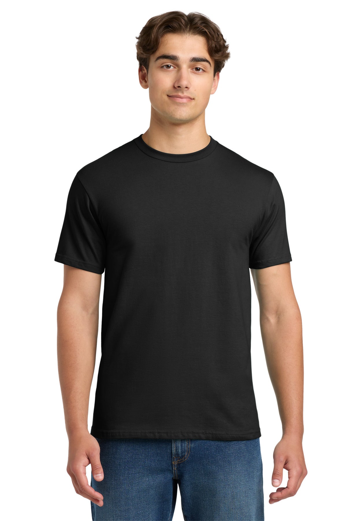 Front View of Black Gildan Hammer T-Shirt. H000  - S