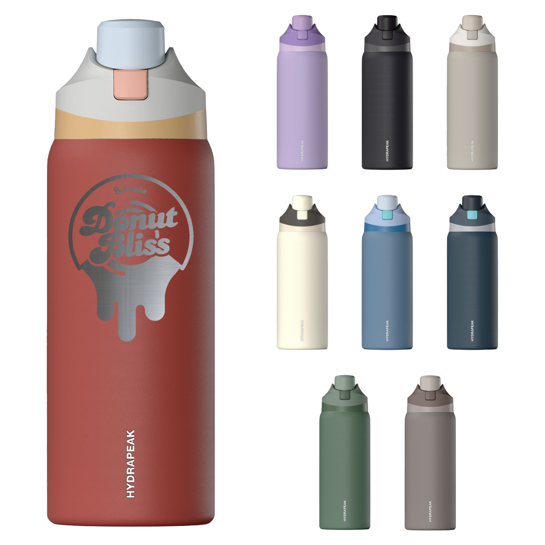 Digital Lavendar 32 Oz. Hydrapeak Insulated Water Bottle