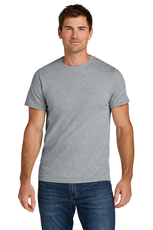 Front View of AthlHthr Jerzees Ultimate Unisex Ring Spun T-Shirt IC46M  - S