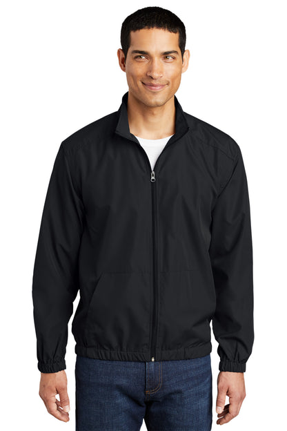 Front View of Black Port Authority® Essential Jacket. J305  - XS