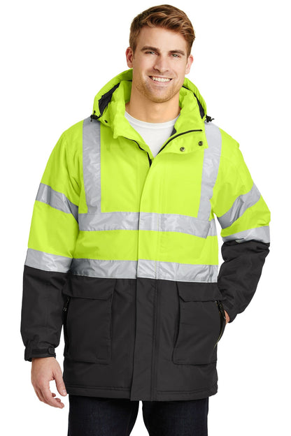 SanMar J799S_safetyyellowblack_model_front_032017.jpg?v=1762270125