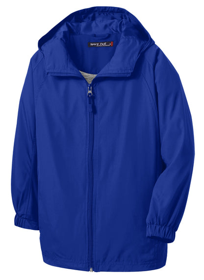 Sport-Tek Hooded Raglan Jacket. JST73