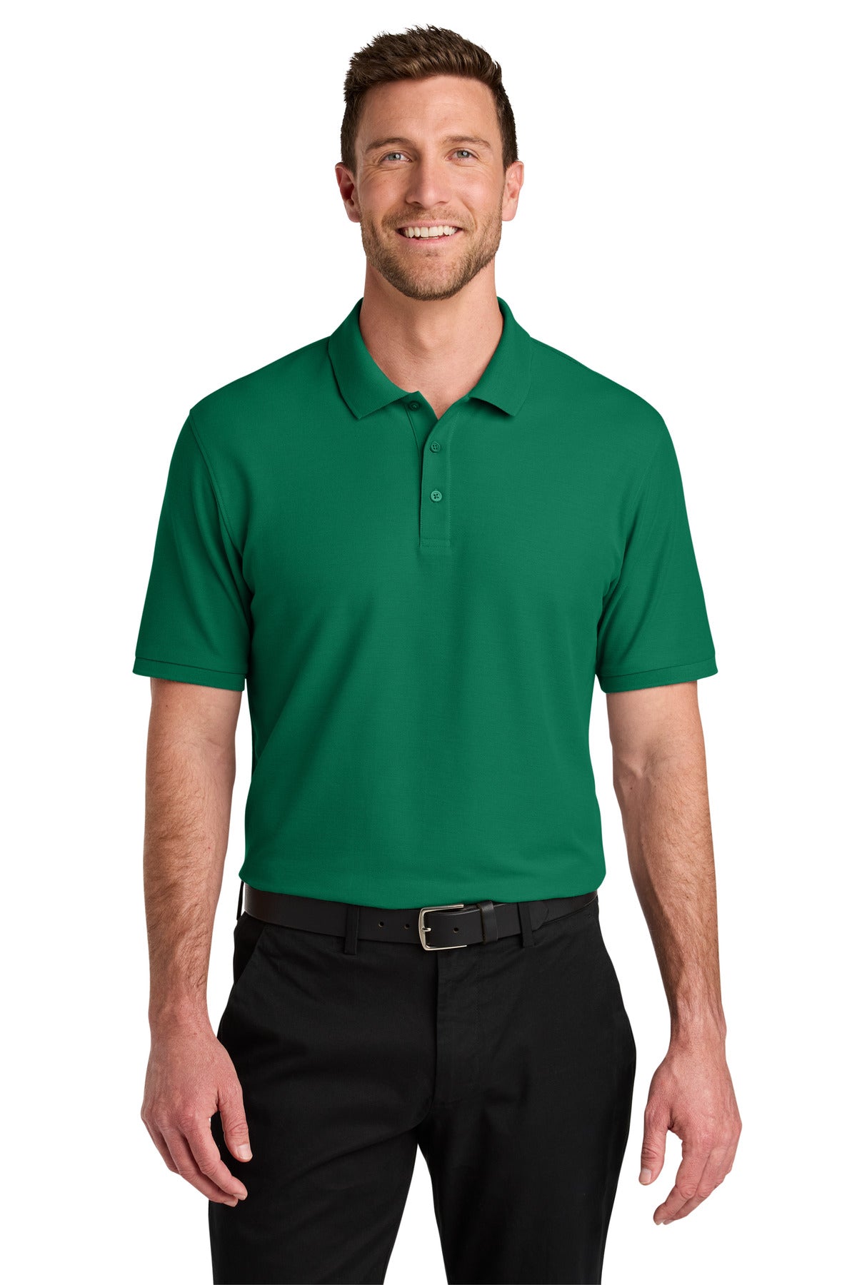 SanMar K200_kellygreen_model_front.jpg