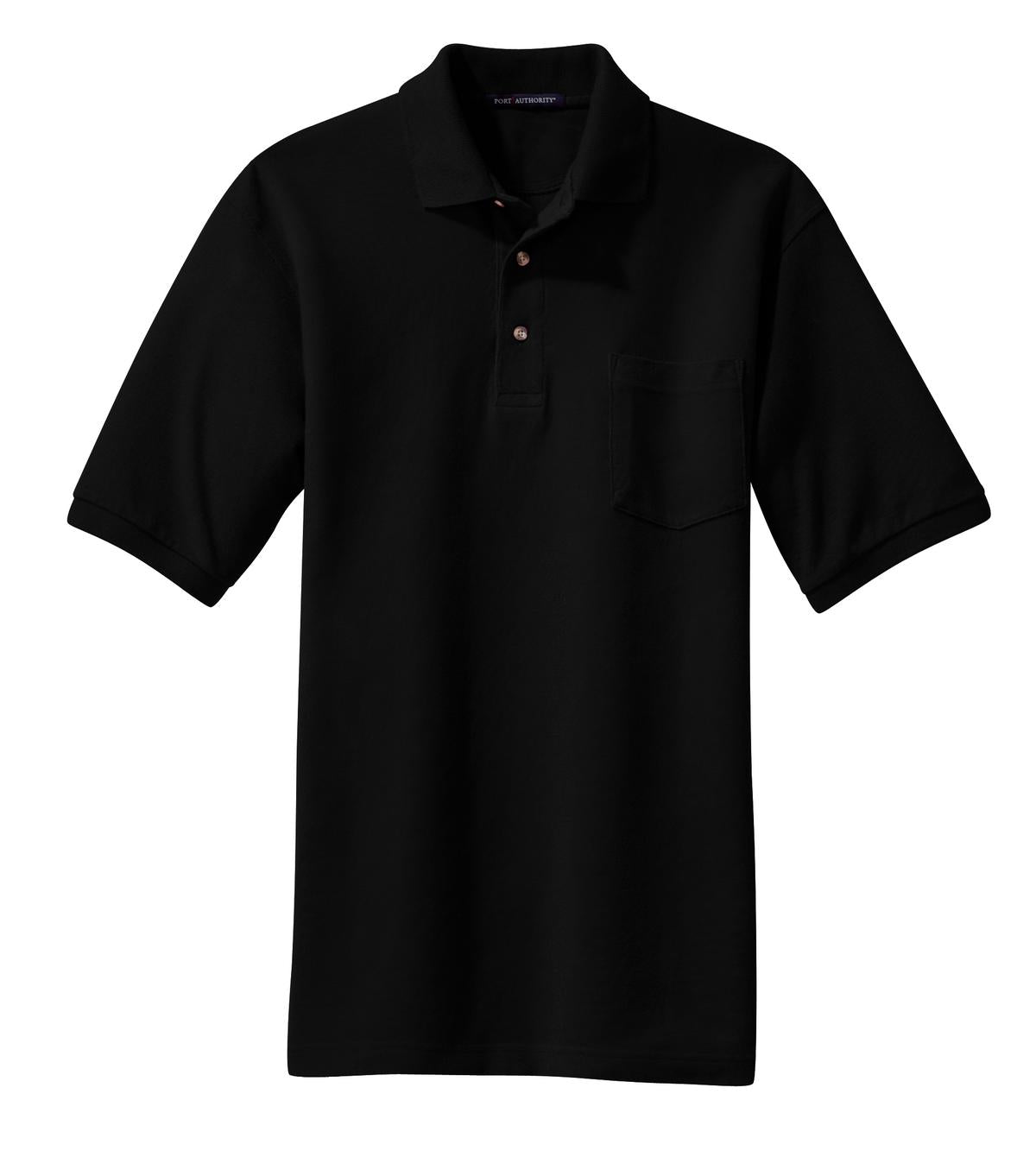 Port Authority Heavyweight Cotton Pique Polo with Pocket. K420P