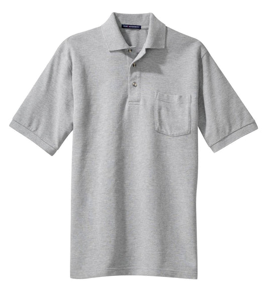 Port Authority Heavyweight Cotton Pique Polo with Pocket. K420P