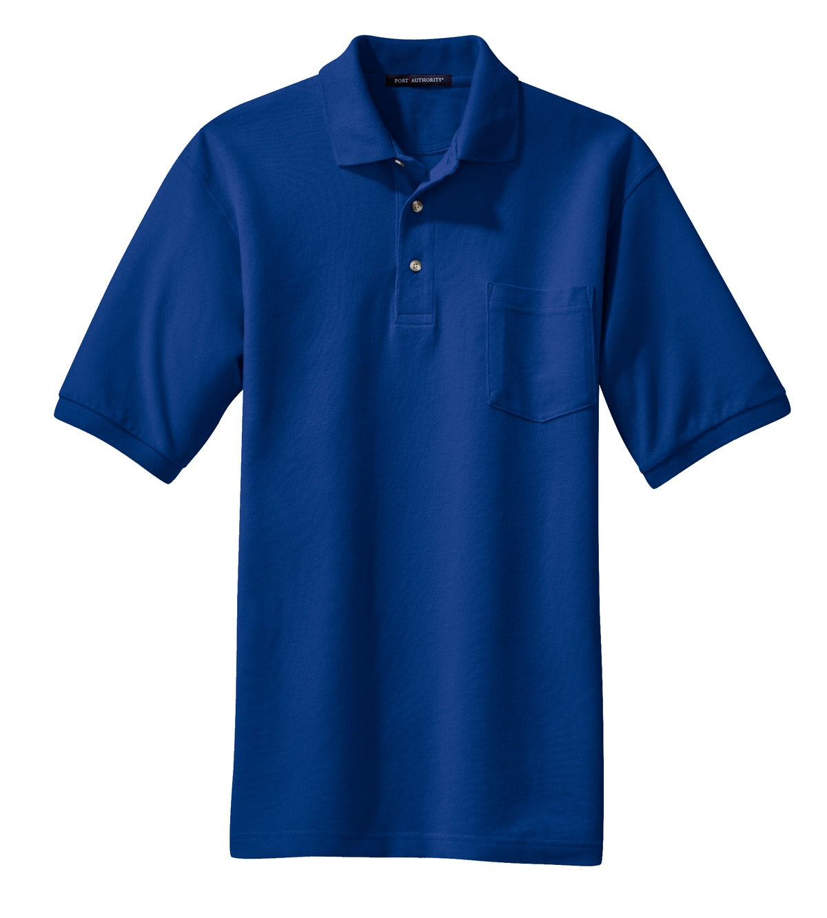 Port Authority Heavyweight Cotton Pique Polo with Pocket. K420P
