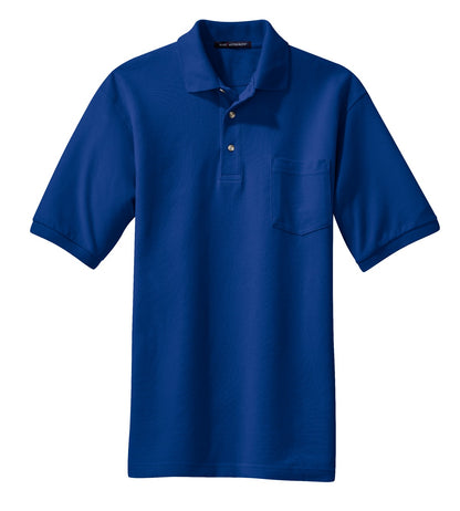 Port Authority Heavyweight Cotton Pique Polo with Pocket. K420P
