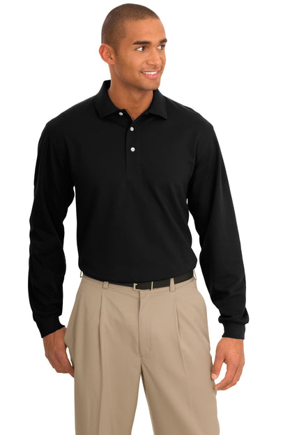SanMar K455LS_Black_model_front.jpg