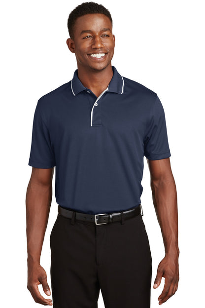 Sport-Tek Dri-Mesh Polo with Tipped Collar and Piping. K467