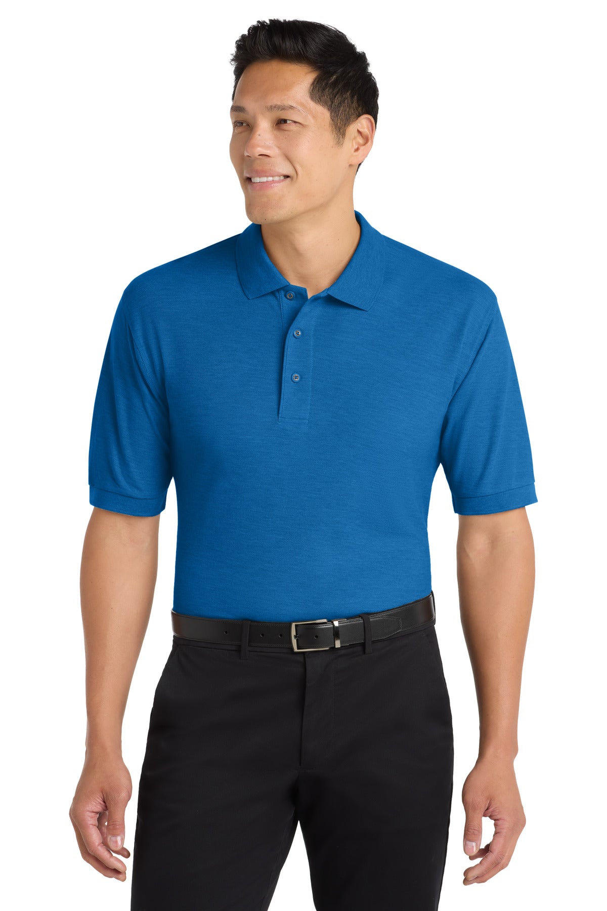 SanMar K500ES_strongblue_model_front.jpg