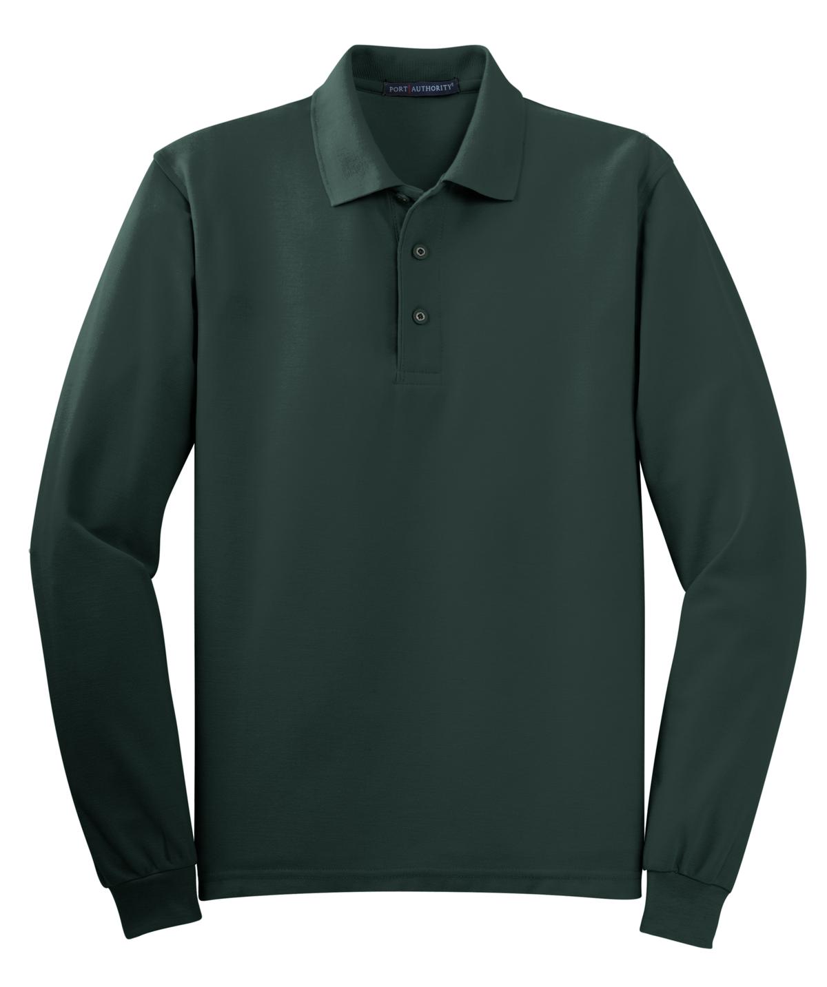 Port Authority Silk Touch Long Sleeve Polo. K500LS