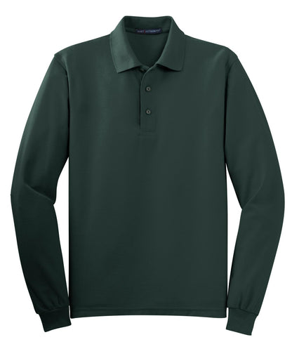 Port Authority Silk Touch Long Sleeve Polo. K500LS