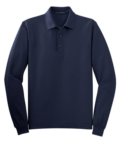 Port Authority Silk Touch Long Sleeve Polo. K500LS