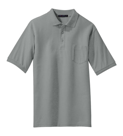 Port Authority Silk Touch Polo with Pocket. K500P