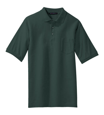 Port Authority Silk Touch Polo with Pocket. K500P