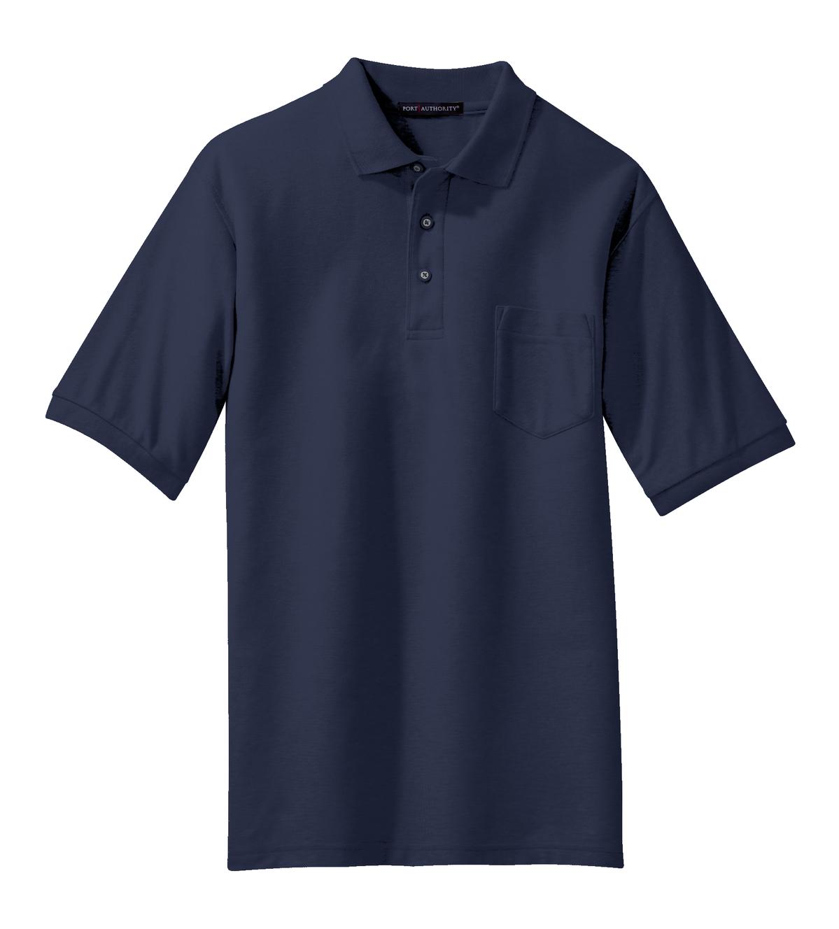 Port Authority Silk Touch Polo with Pocket. K500P