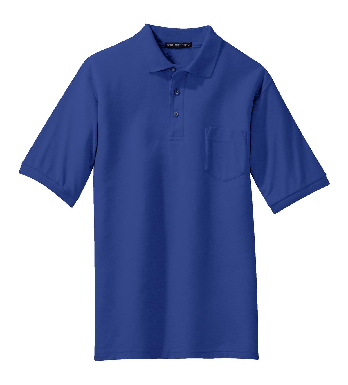 Port Authority Silk Touch Polo with Pocket. K500P