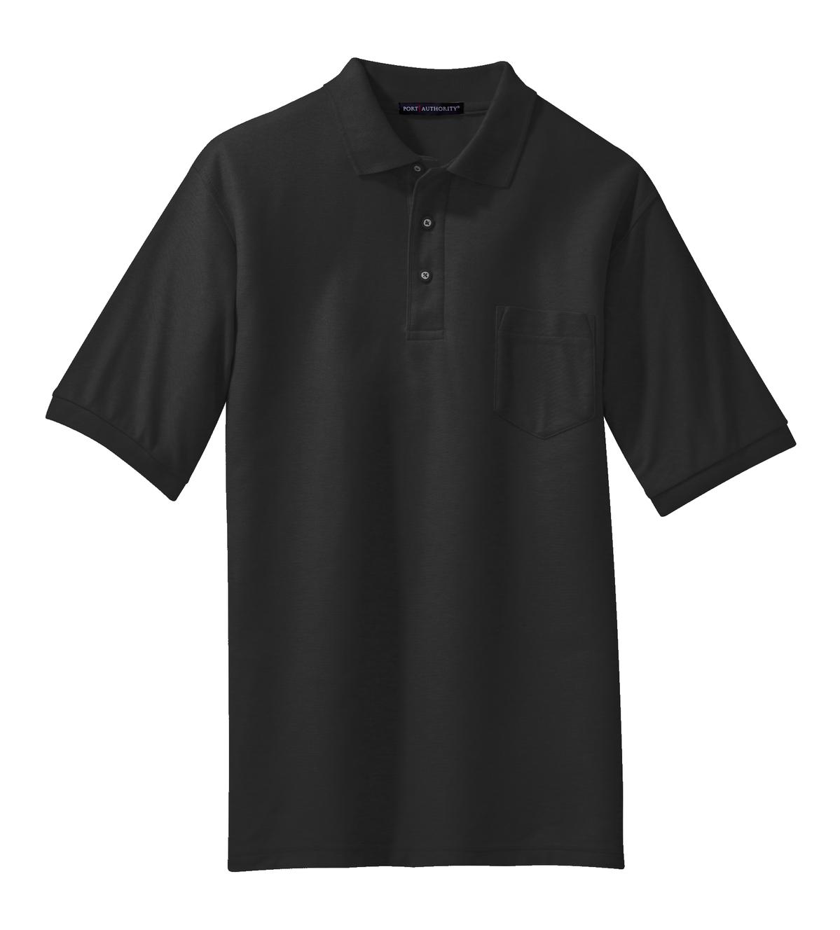 Port Authority Silk Touch Polo with Pocket. K500P