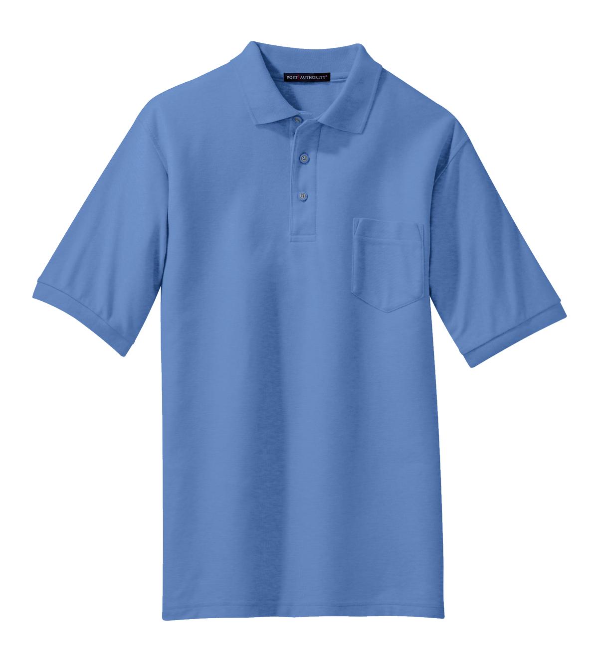 Port Authority Silk Touch Polo with Pocket. K500P