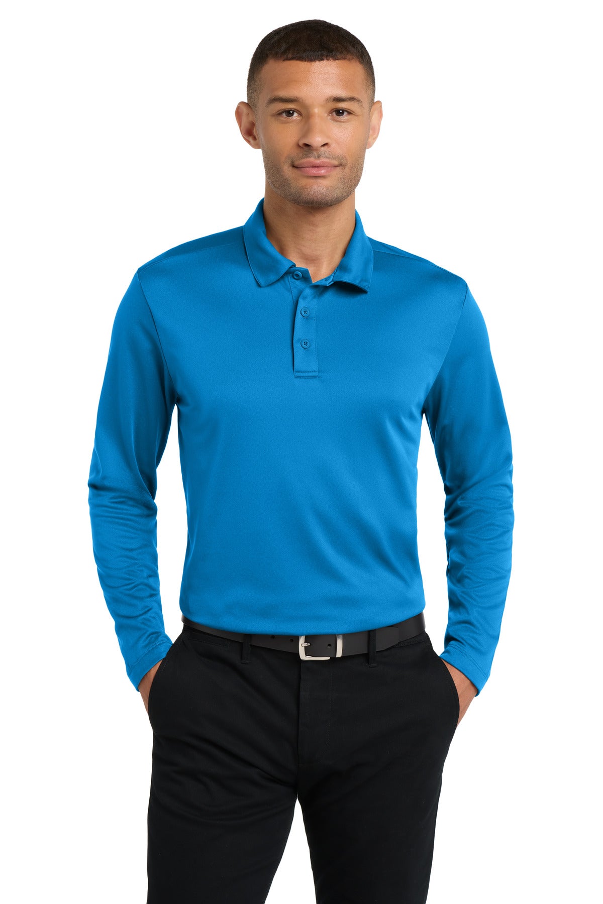 SanMar K540LS_brilliantblue_model_front.jpg