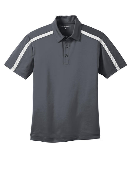 Port Authority Silk Touch Performance Colorblock Stripe Polo. K547