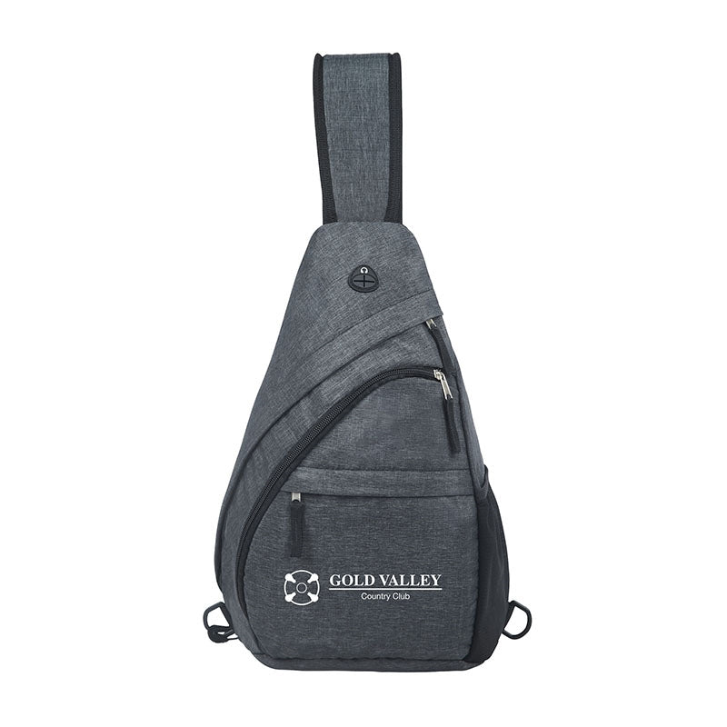 Grey Delancey Crossbody Sling Bag