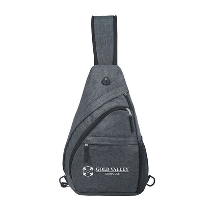 Grey Delancey Crossbody Sling Bag