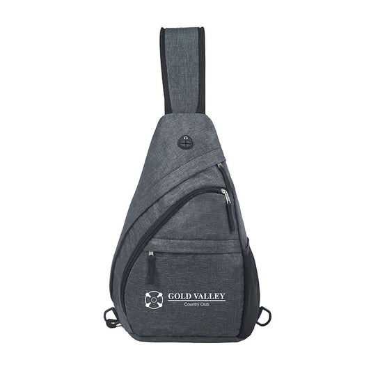 Grey Delancey Crossbody Sling Bag